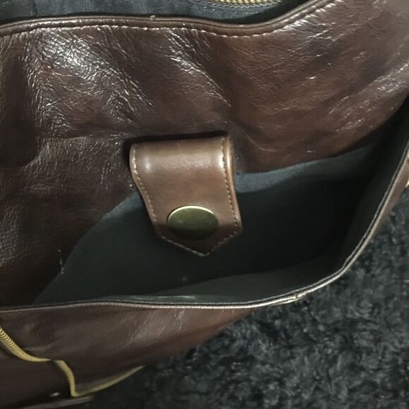 Unzip to expand! ACP High End Chocolate Brown Leather Bag! - Picture 8 of 8